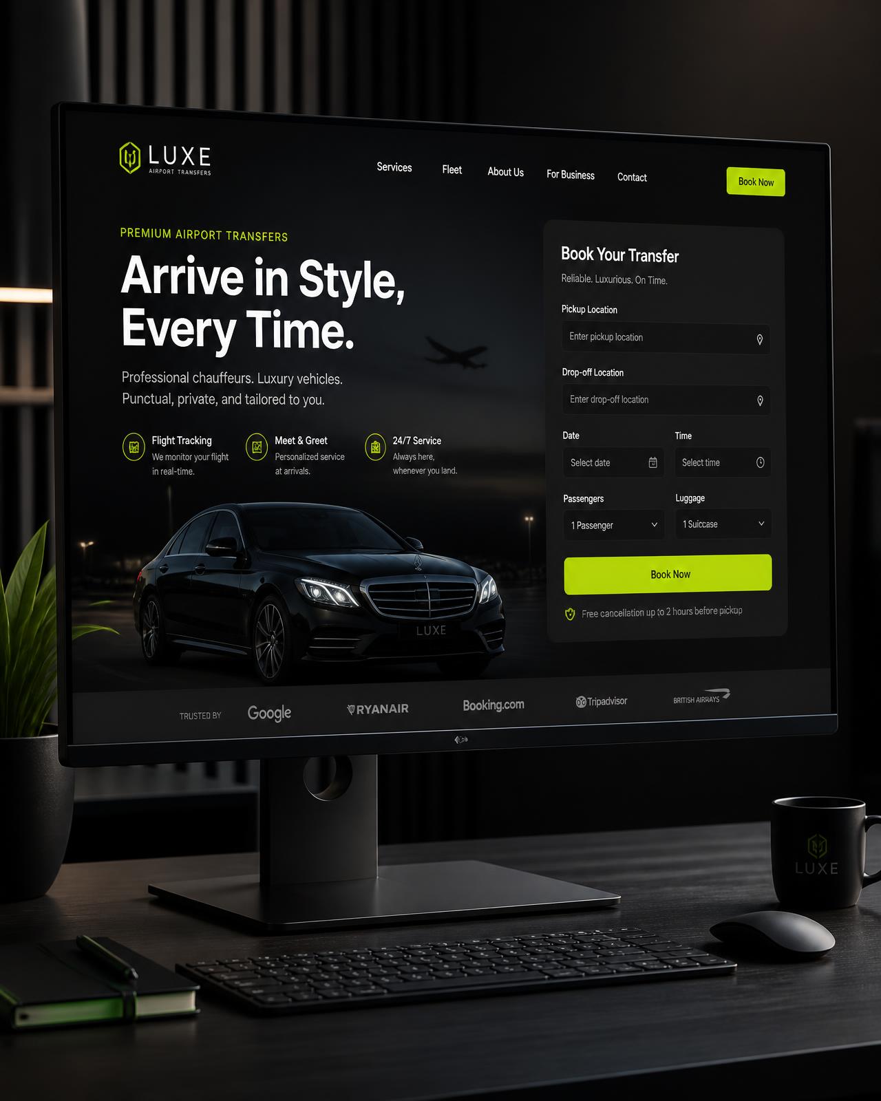 Landing page de lancement