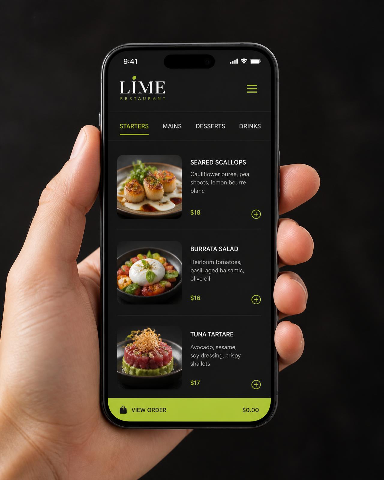 Catalogue ou menu numérique